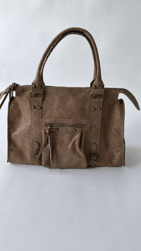Urban Classic Bag – Taupe & Brow