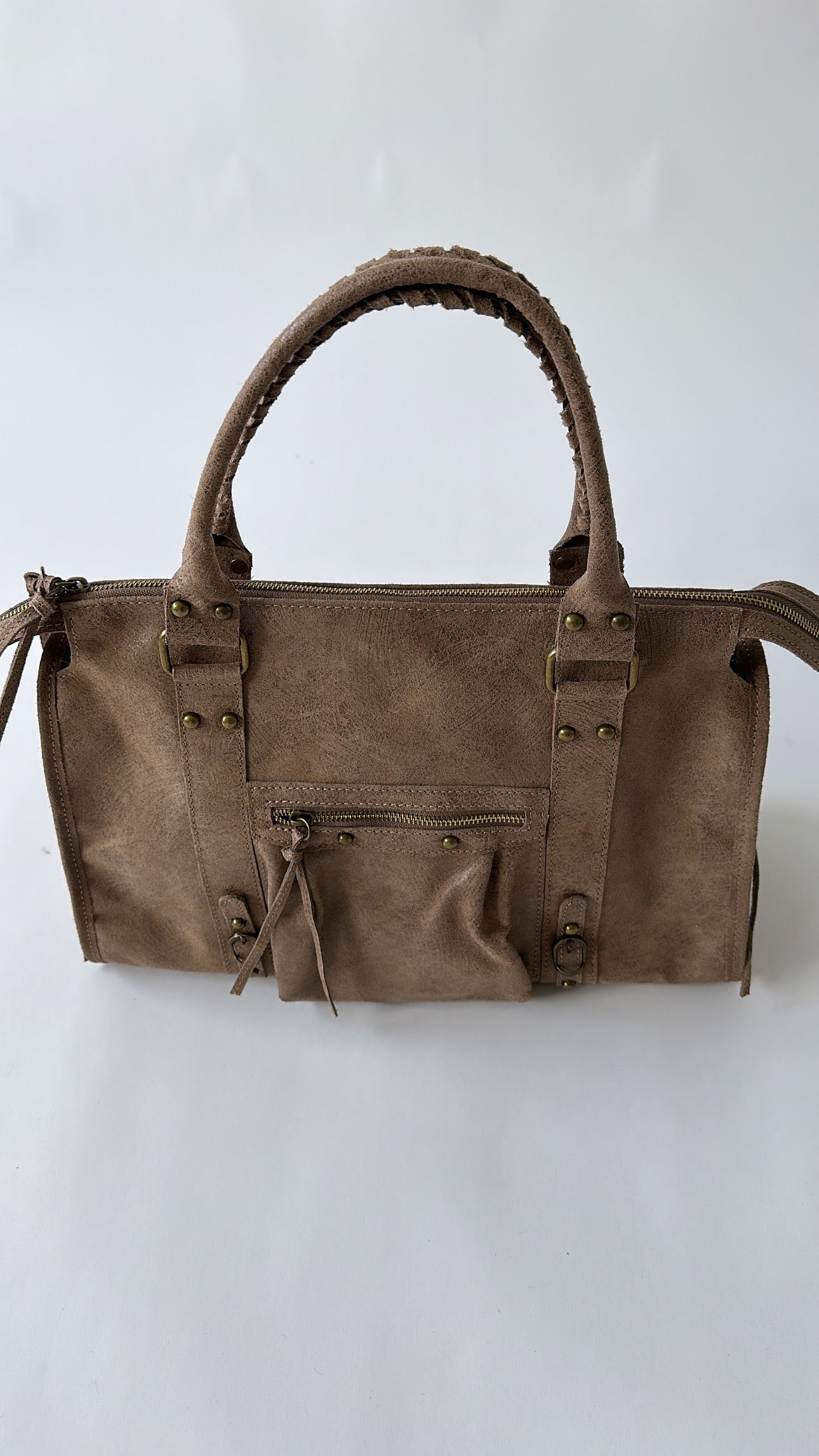 Urban Classic Bag – Taupe & Brow