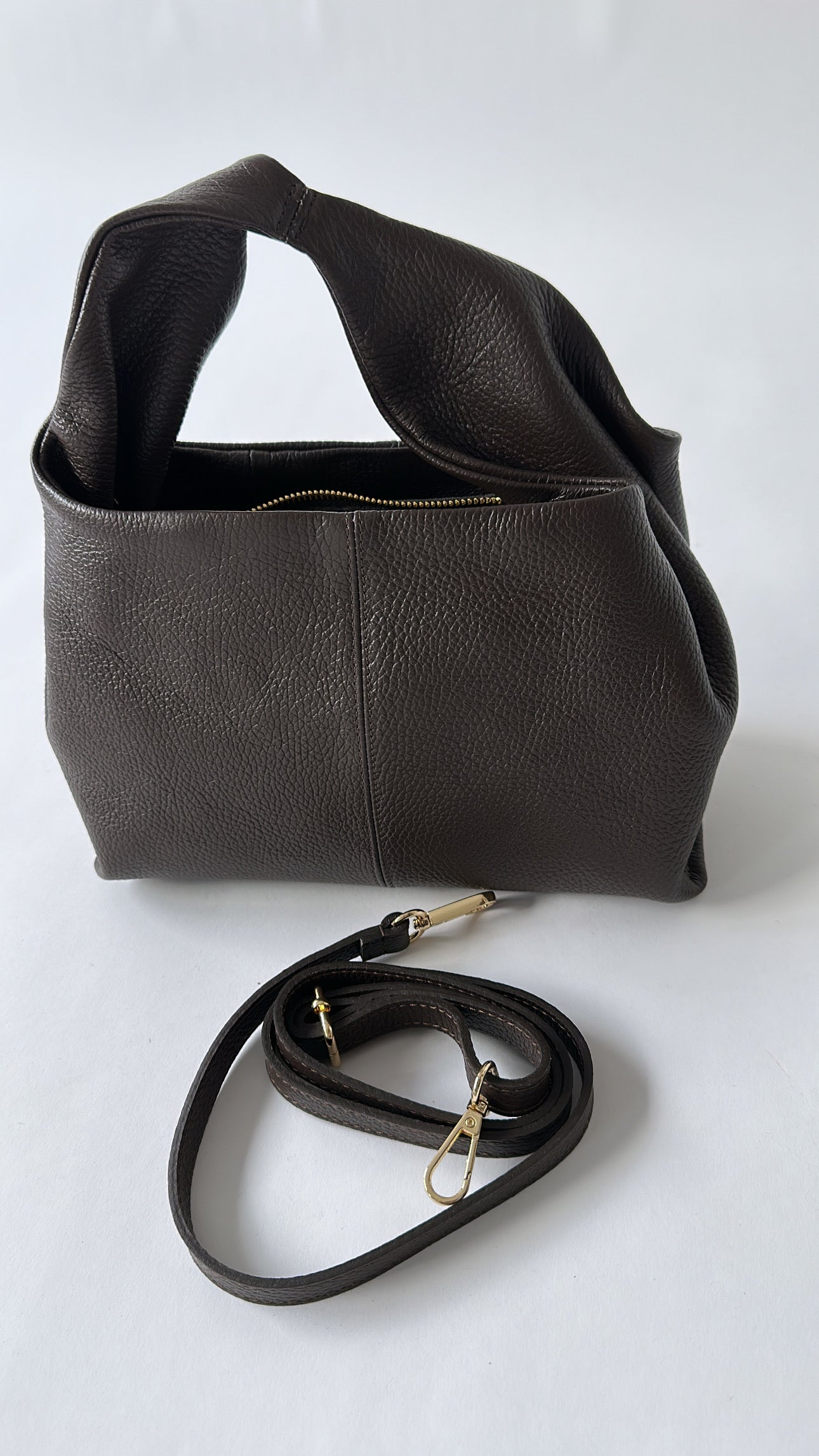 Soft Structure Bag – Taupe & Brown