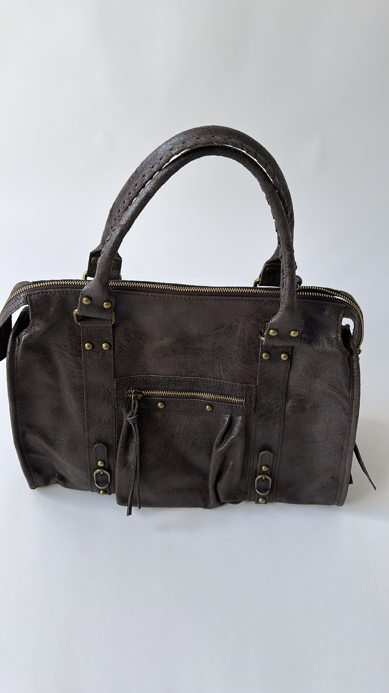 Urban Classic Bag – Taupe & Brow