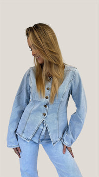 Maura denim top