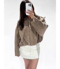 The Suede Zip Jacket