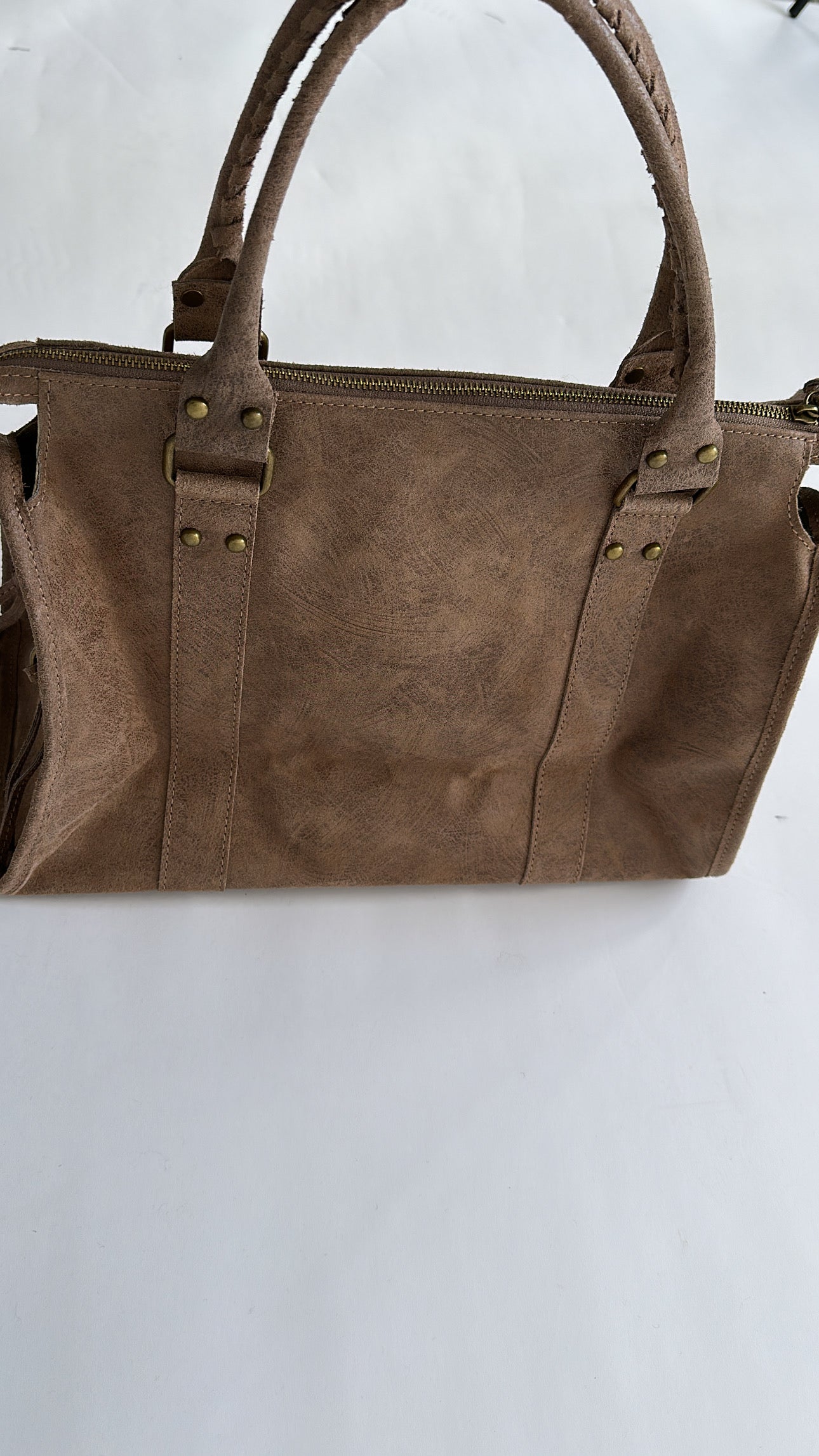 Urban Classic Bag – Taupe & Brow