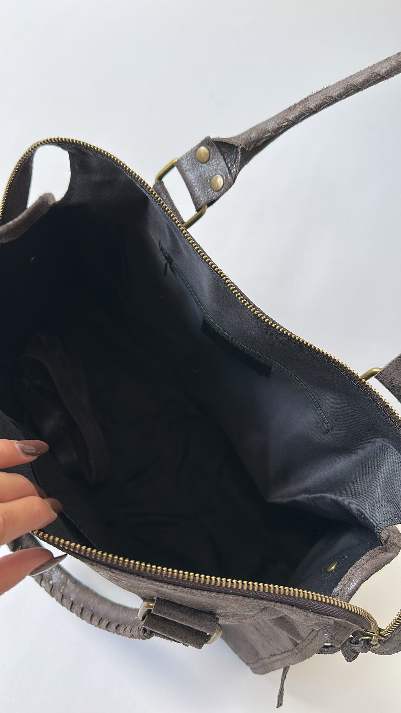 Urban Classic Bag – Taupe & Brow