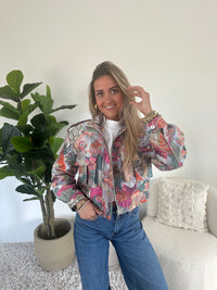 Tropische Print Bomberjack