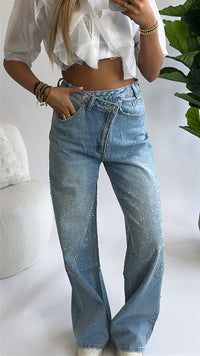 Stella Glitter Wide Leg Jeans