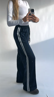 Wide leg track pants