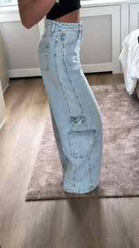 Tess wide leg jeans- high waist