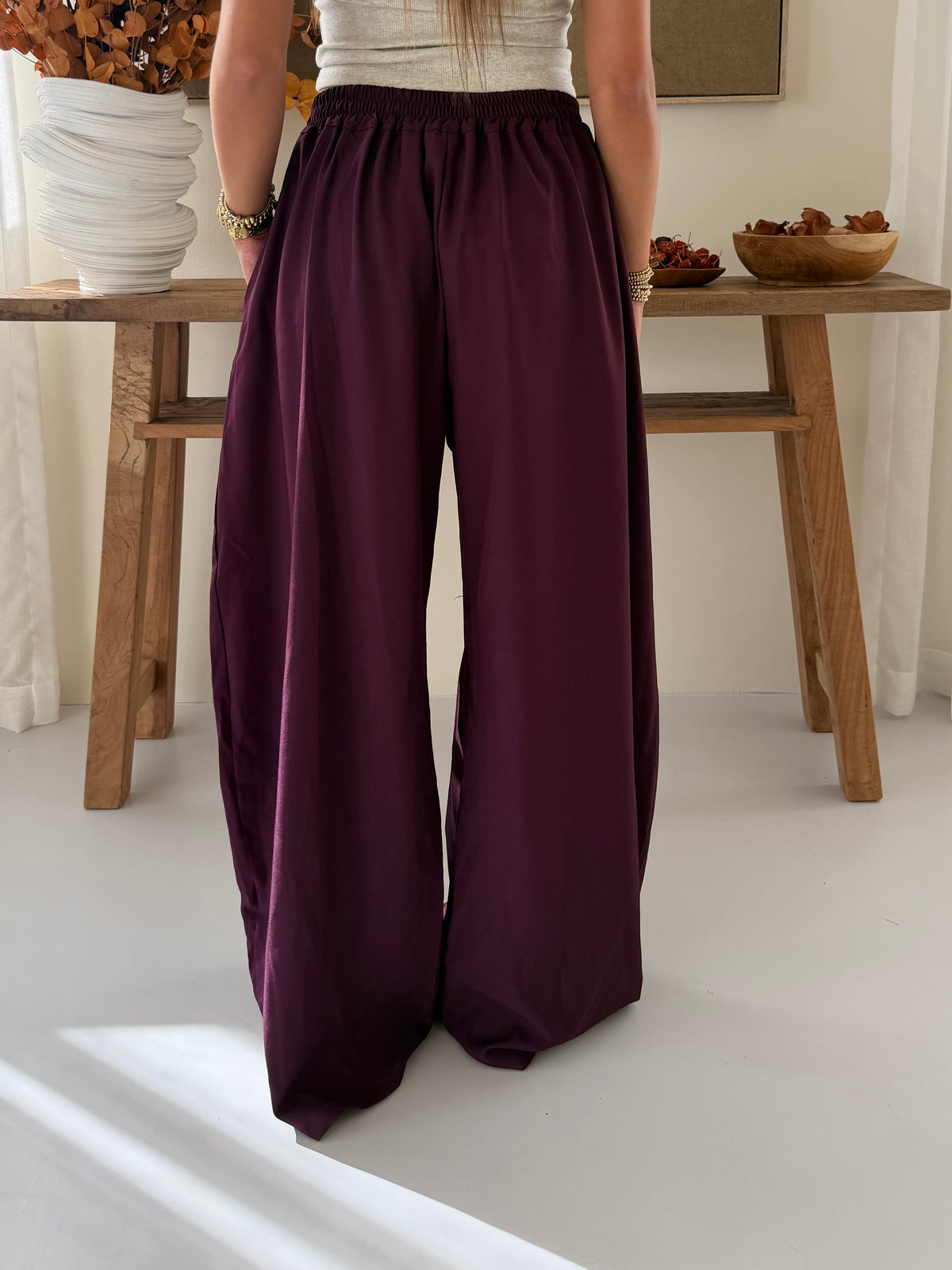 Luna flow Bordeaux pantalon