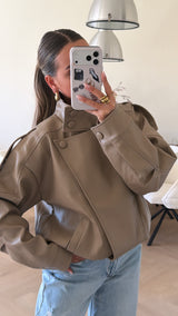Luxe Oversized Bomber