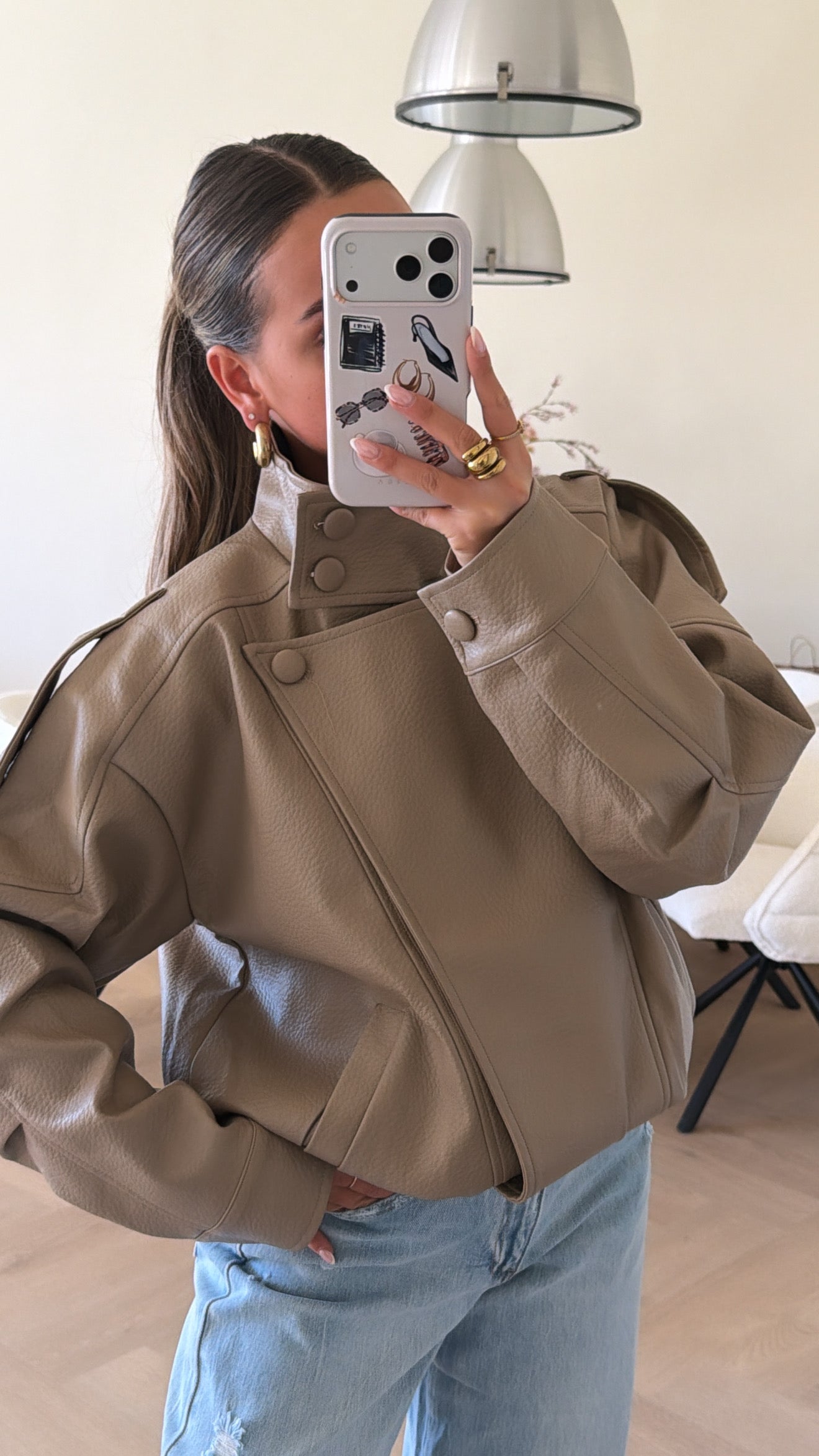 Luxe Oversized Bomber