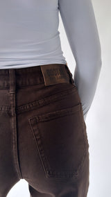 DOOTJE THE LABEL – Brown Wide Leg Tall Jeans