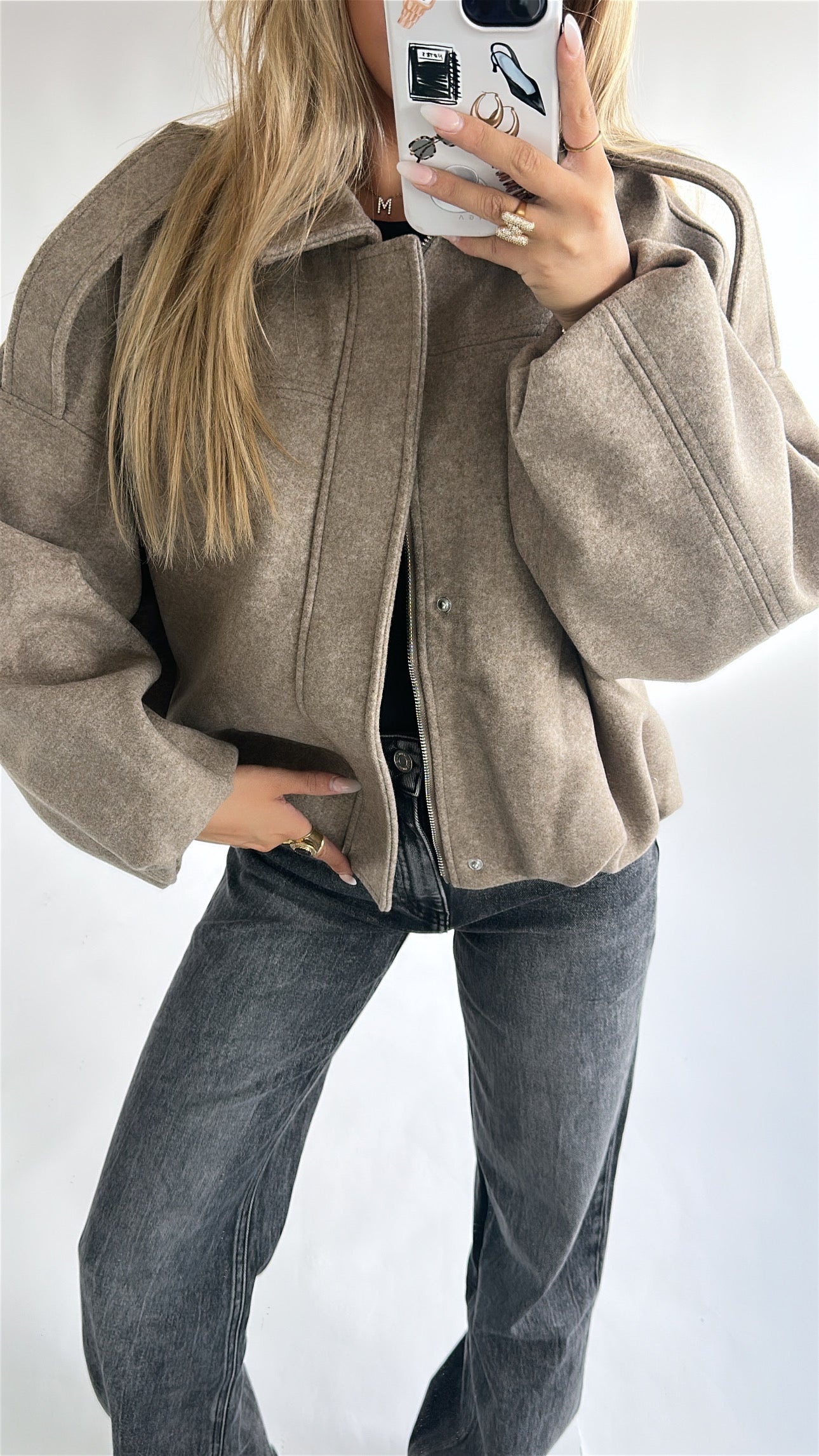 Oversized Woollook Jas