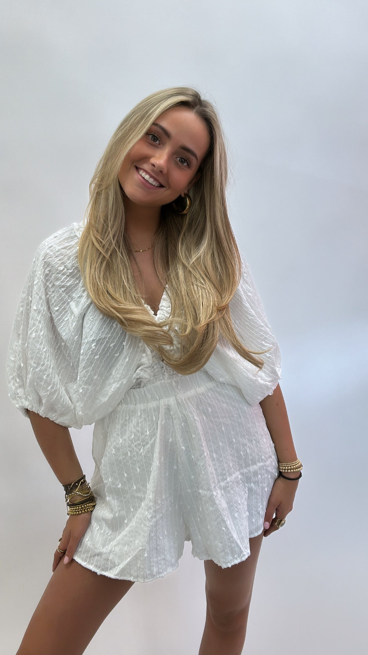Boho Chic Playsuit – Puff Sleeve Edition