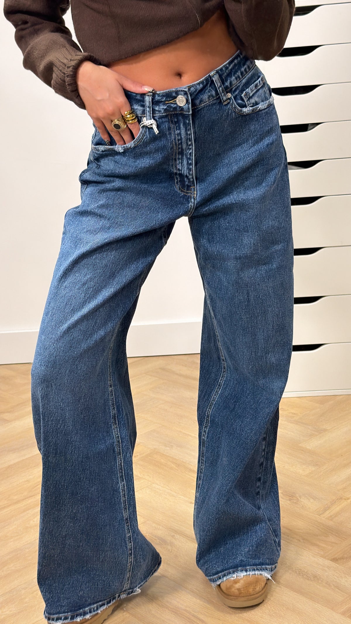 Iconic High Waist Wide Leg Jeans
