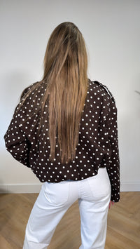 Polka Dot Bomber Jacket