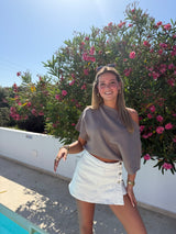 One Shoulder Knit Top