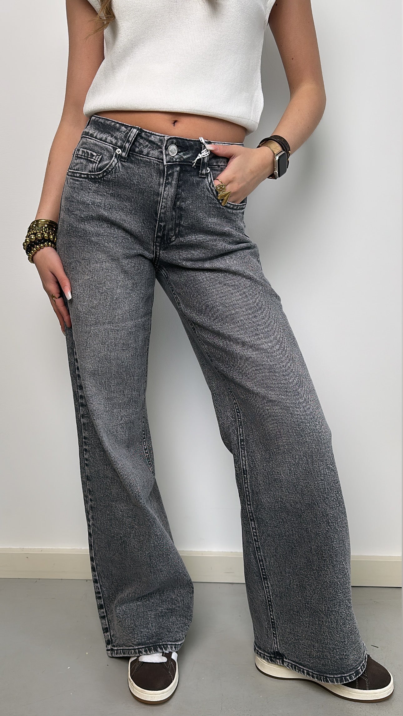 Bibi mid Waist - grey