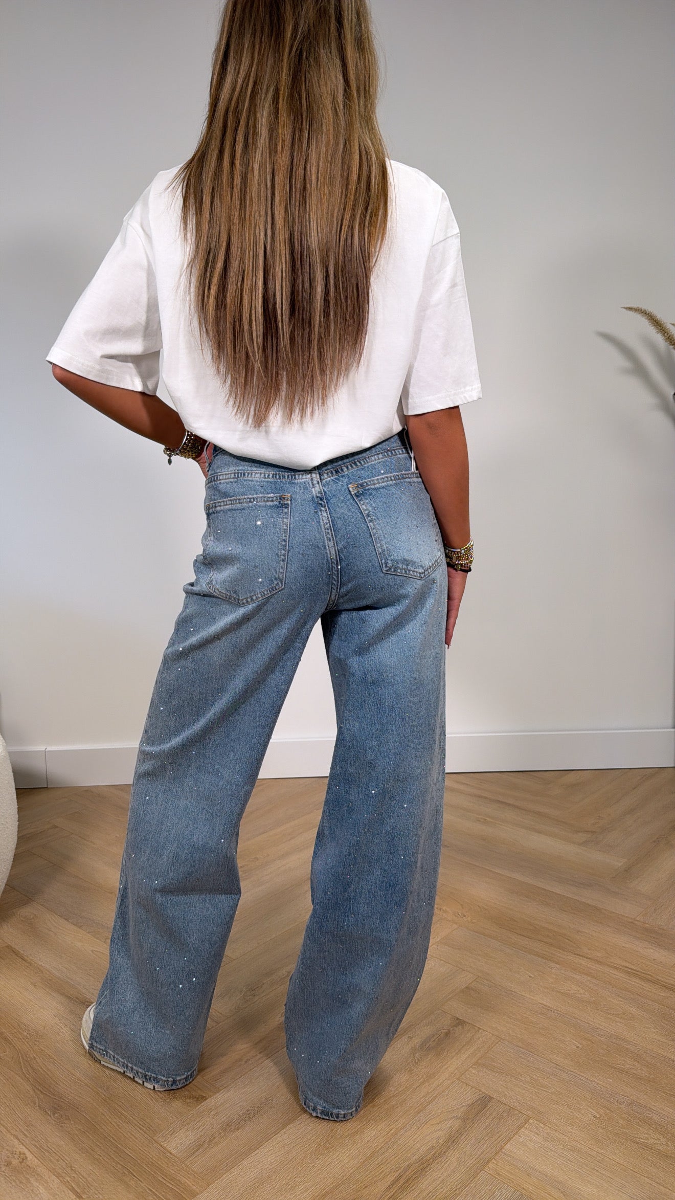 Sparkle Wide Leg Jeans