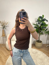 Elin Stud Detail Top