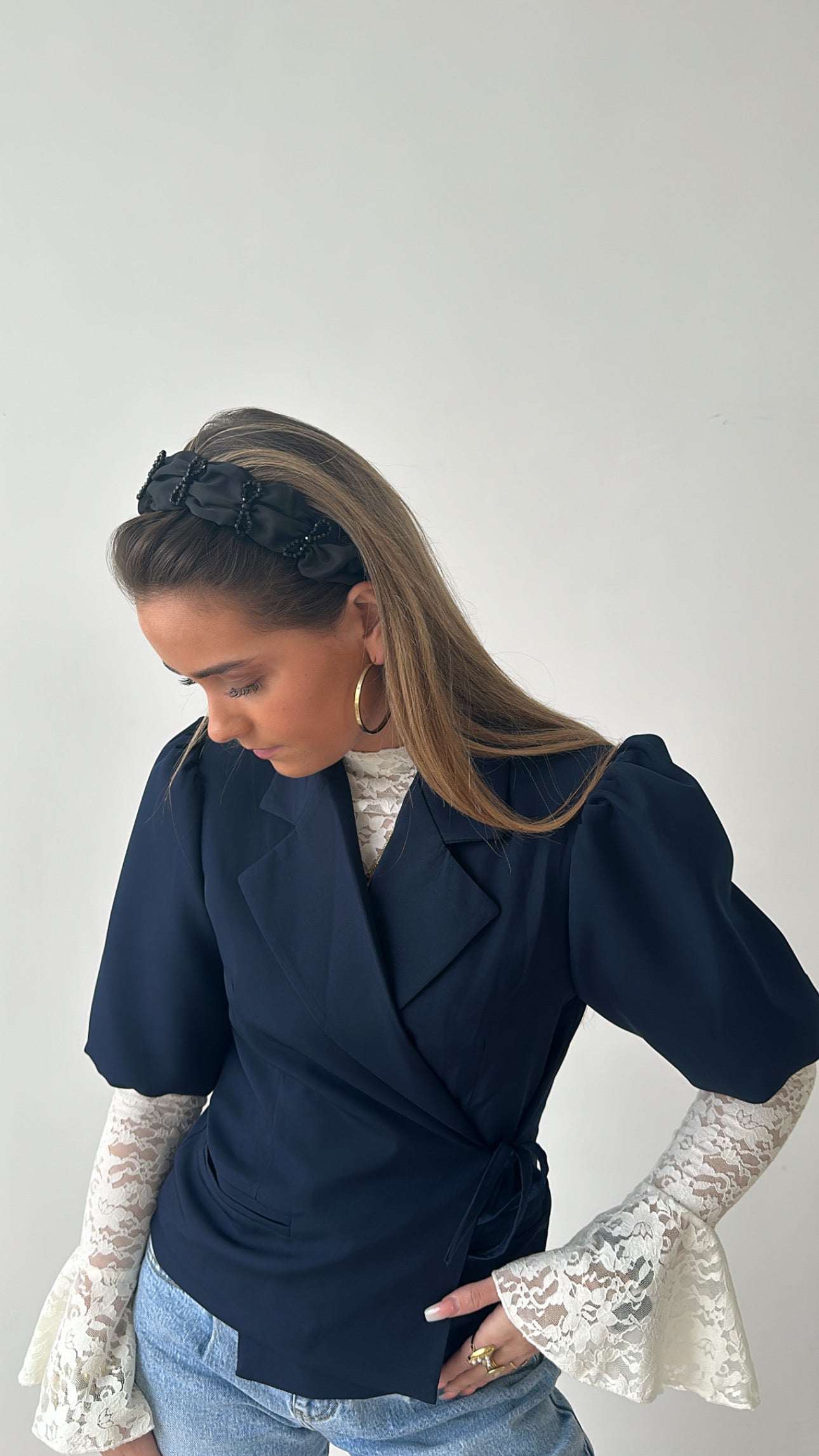 Suus wrapped korte blazer