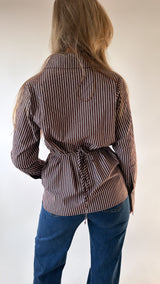 Cocoa Contour Stripe Blouse