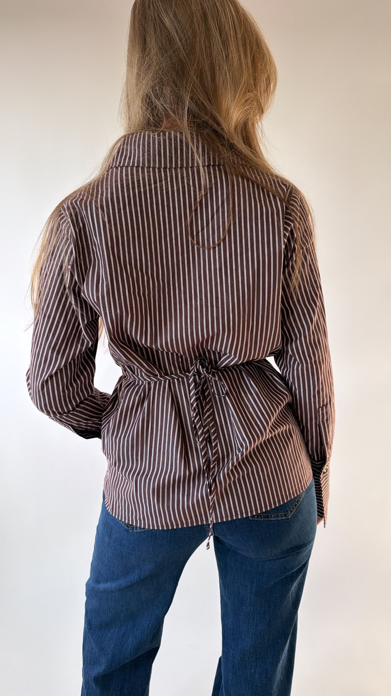 Cocoa Contour Stripe Blouse