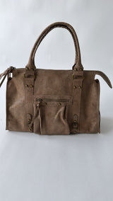 Urban Classic Bag – Taupe & Brow