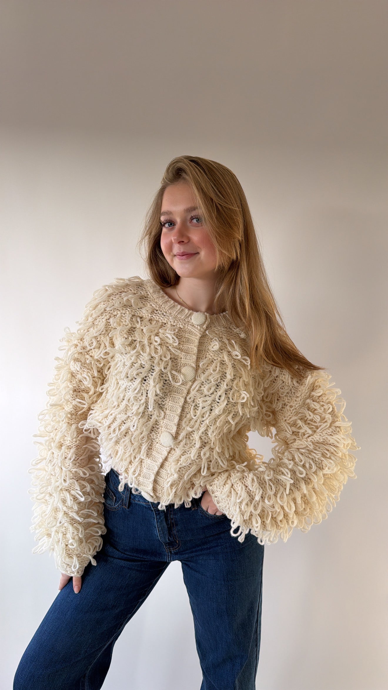 Chunky Loop Knit Cardigan