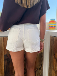 Denim Skort White