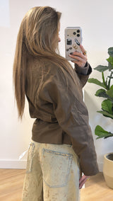 Ella Adjustable Waist Parka – Chocolate Brown