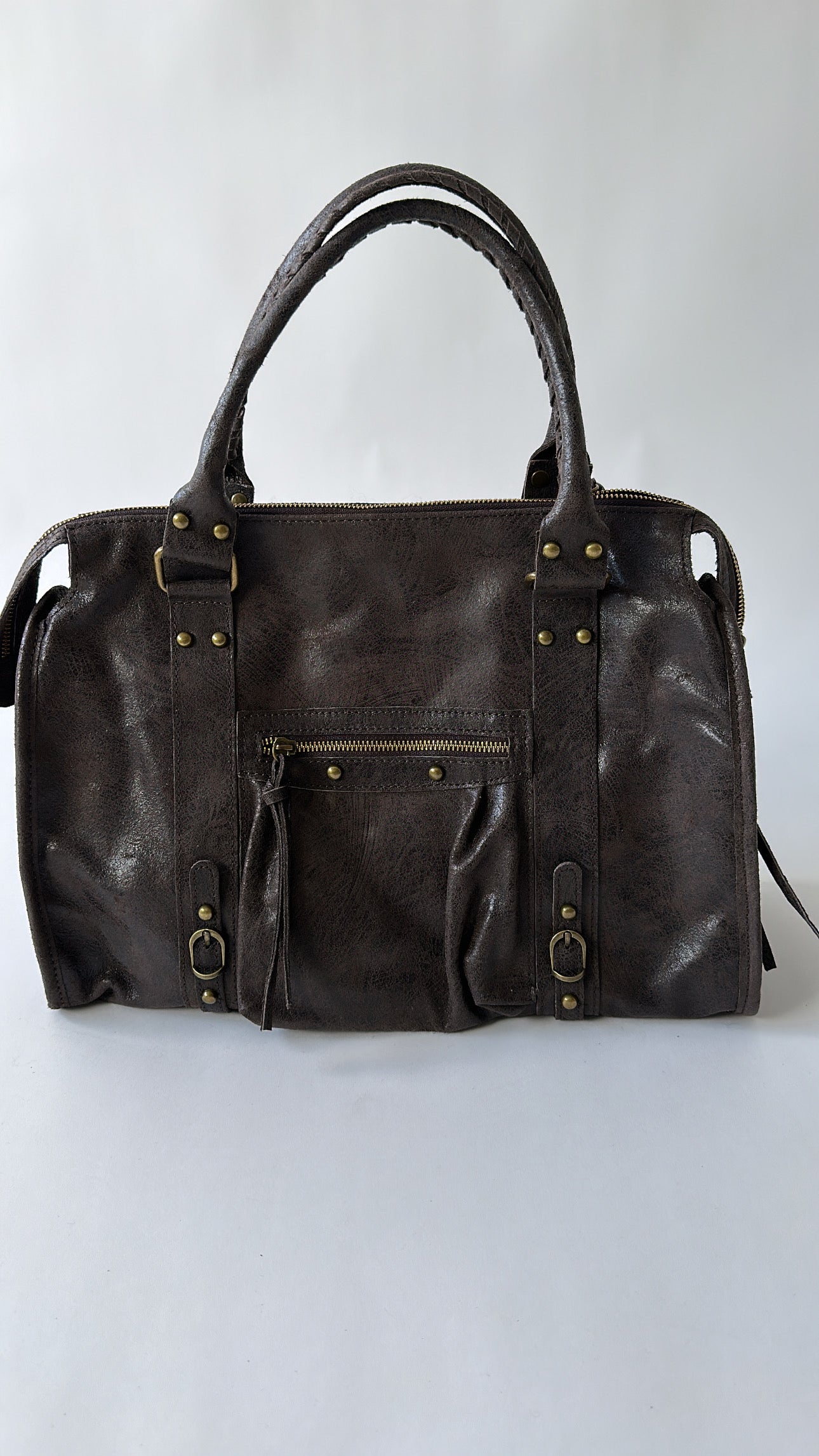 Urban Classic Bag – Taupe & Brow