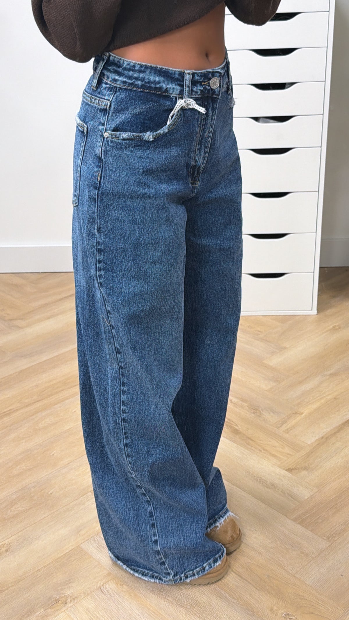 Iconic High Waist Wide Leg Jeans