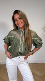 Boho Chic Embroidery Top