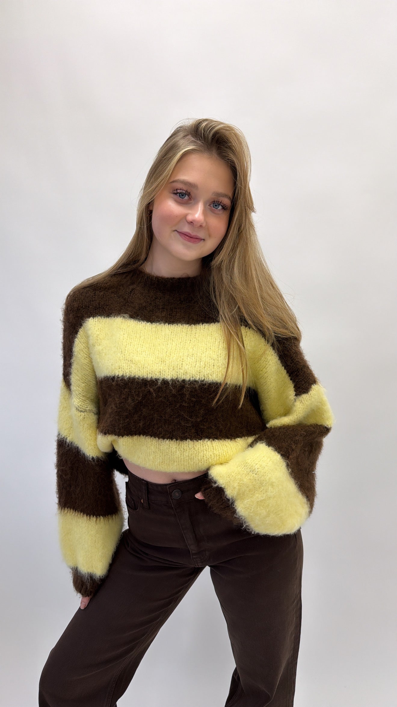 Stripe comfy sweater