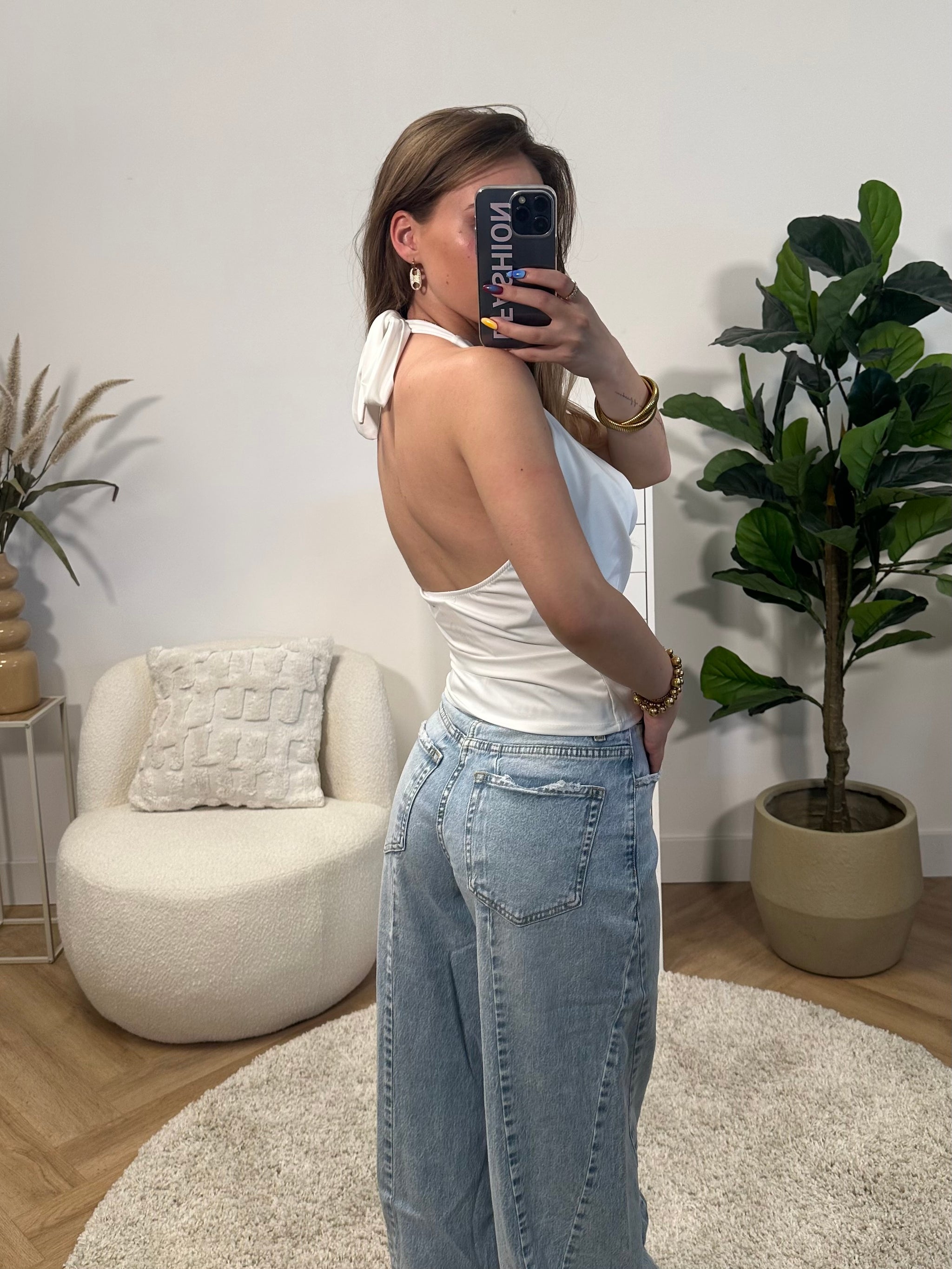 Mae Open Back Top