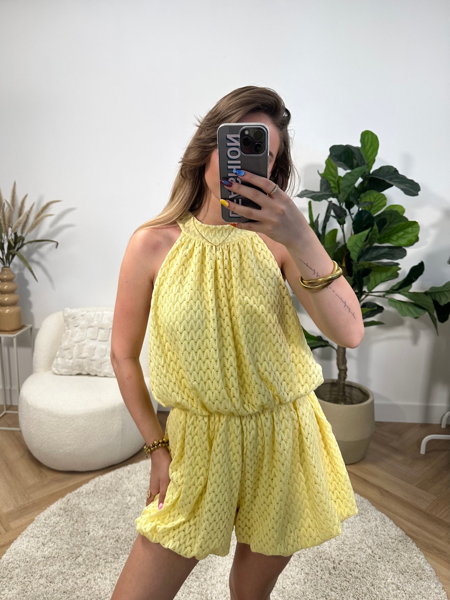 Liv Broderie Playsuit