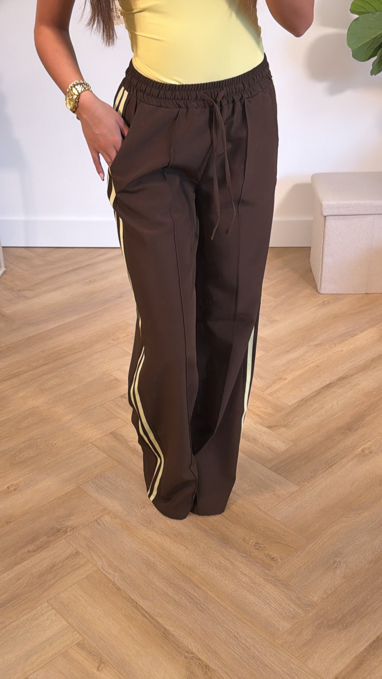 Sporty Chic Stripe Pants