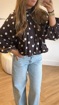 Elara Open Back Blouse