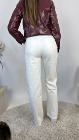 Meau wide leg jeans - wit