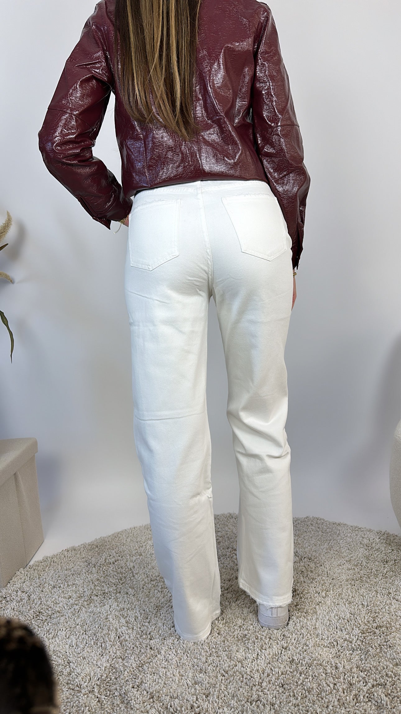 Meau wide leg jeans - wit