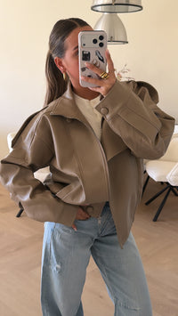 Luxe Oversized Bomber