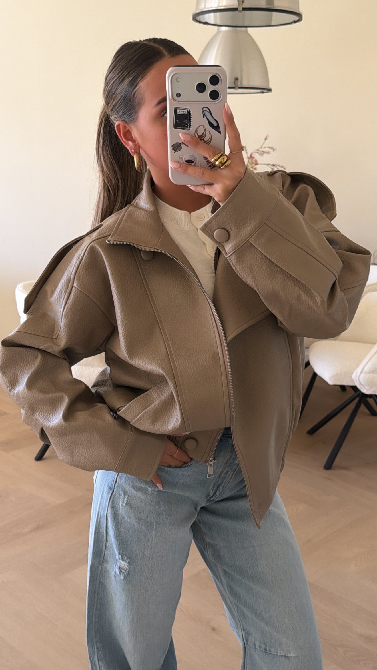 Luxe Oversized Bomber