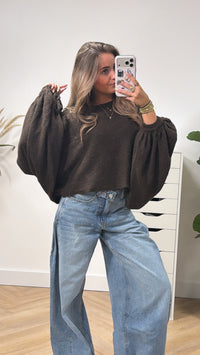 Statement Sleeve Soft Knit