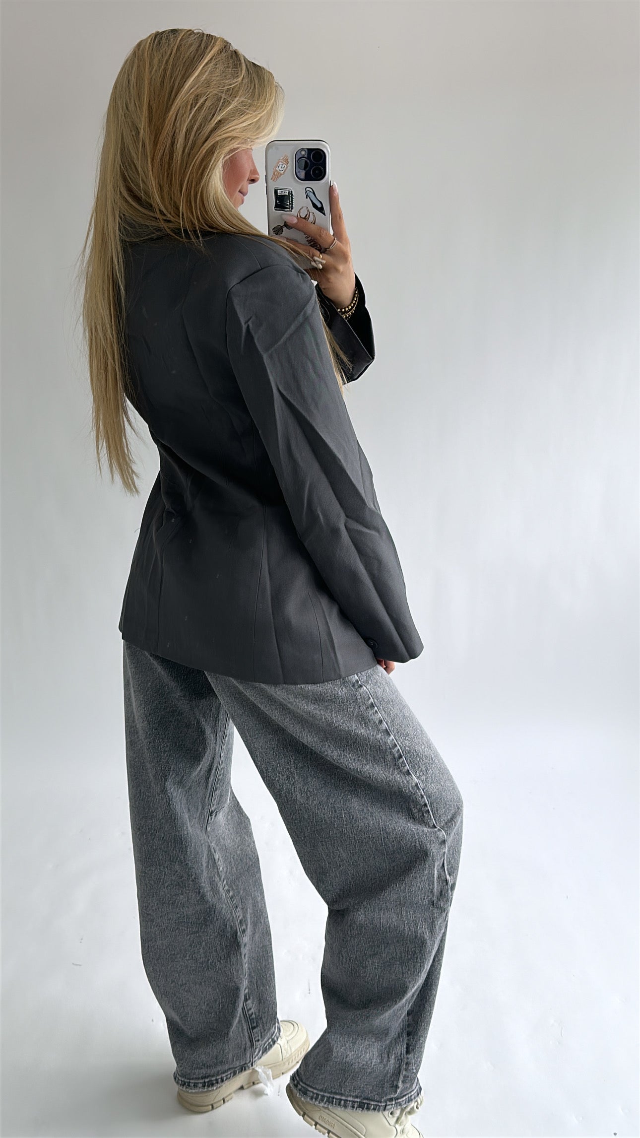 Tailored Button Blazer