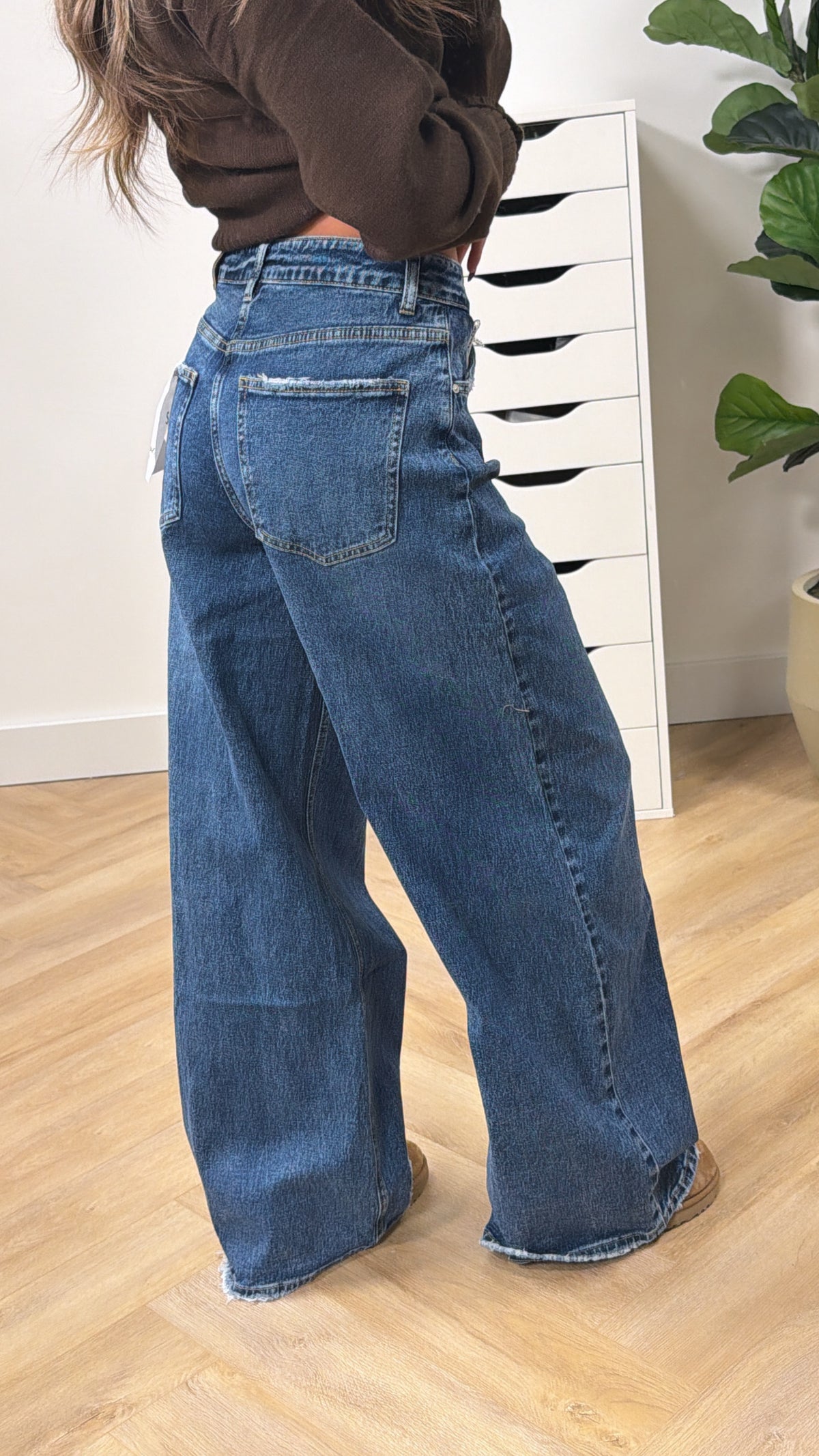 Iconic High Waist Wide Leg Jeans