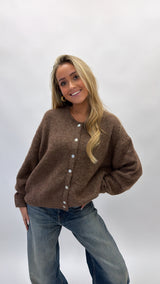 Basic button cardigan