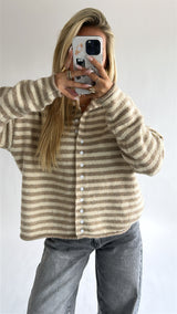 Striped Cozy Cardigan ( pre order 9 september )