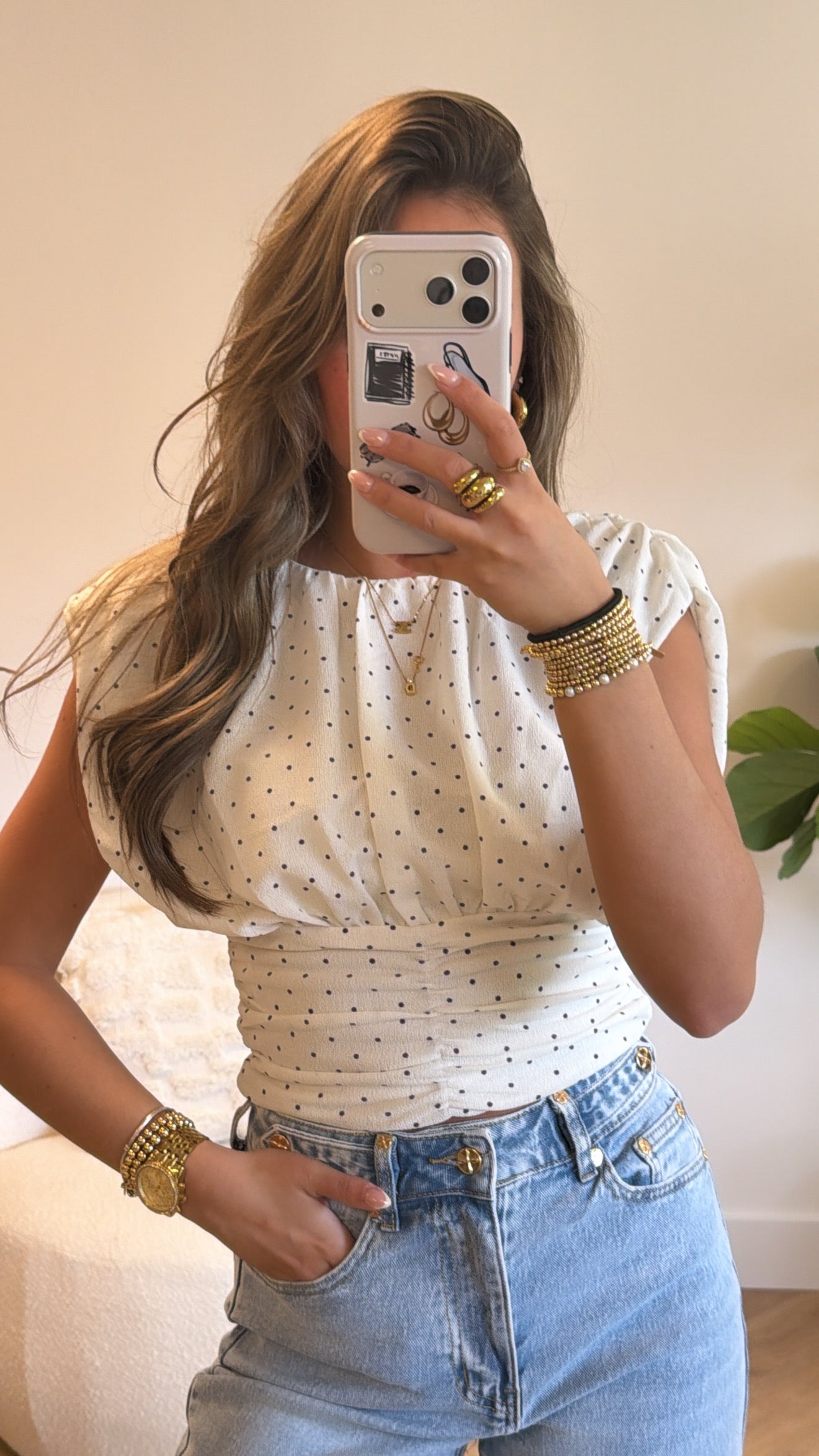 Dotted Charm Top