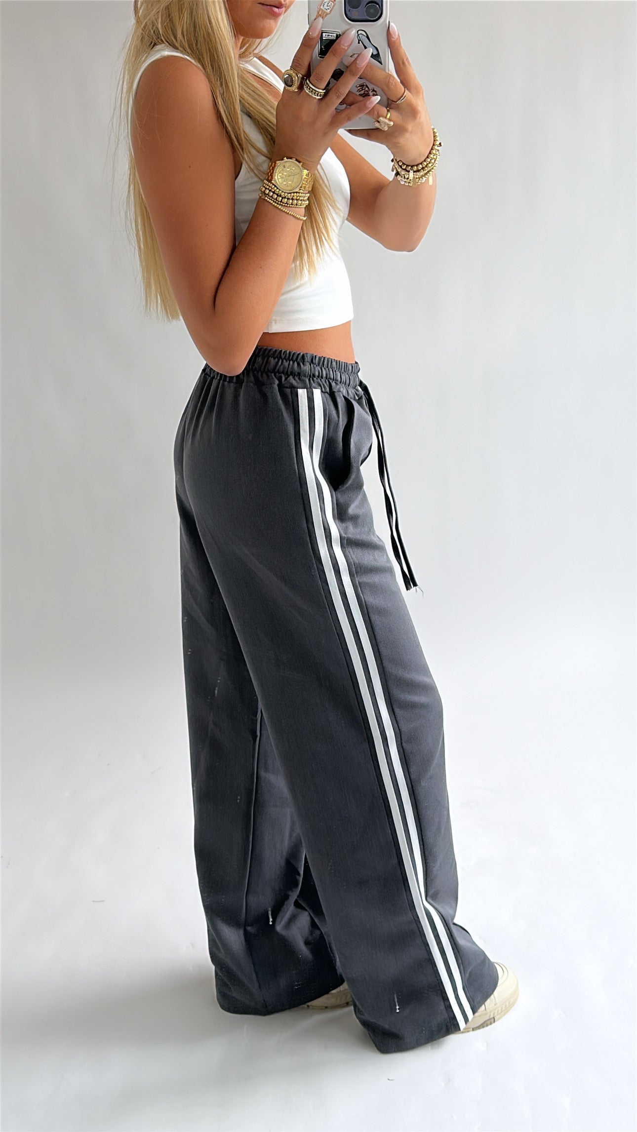 Wide Leg Track Pants